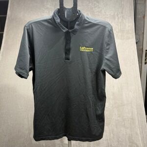 NIKE GOLF LaFrance University‎ Polo Shirt Men's Short Sleeve Athletic Gray Sz L